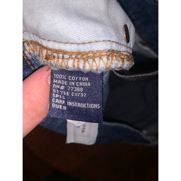 Madewell Perfect Vintage Cut Off Denim Jean Shorts Mid Rise Medium Wash 27 - Picture 7 of 8